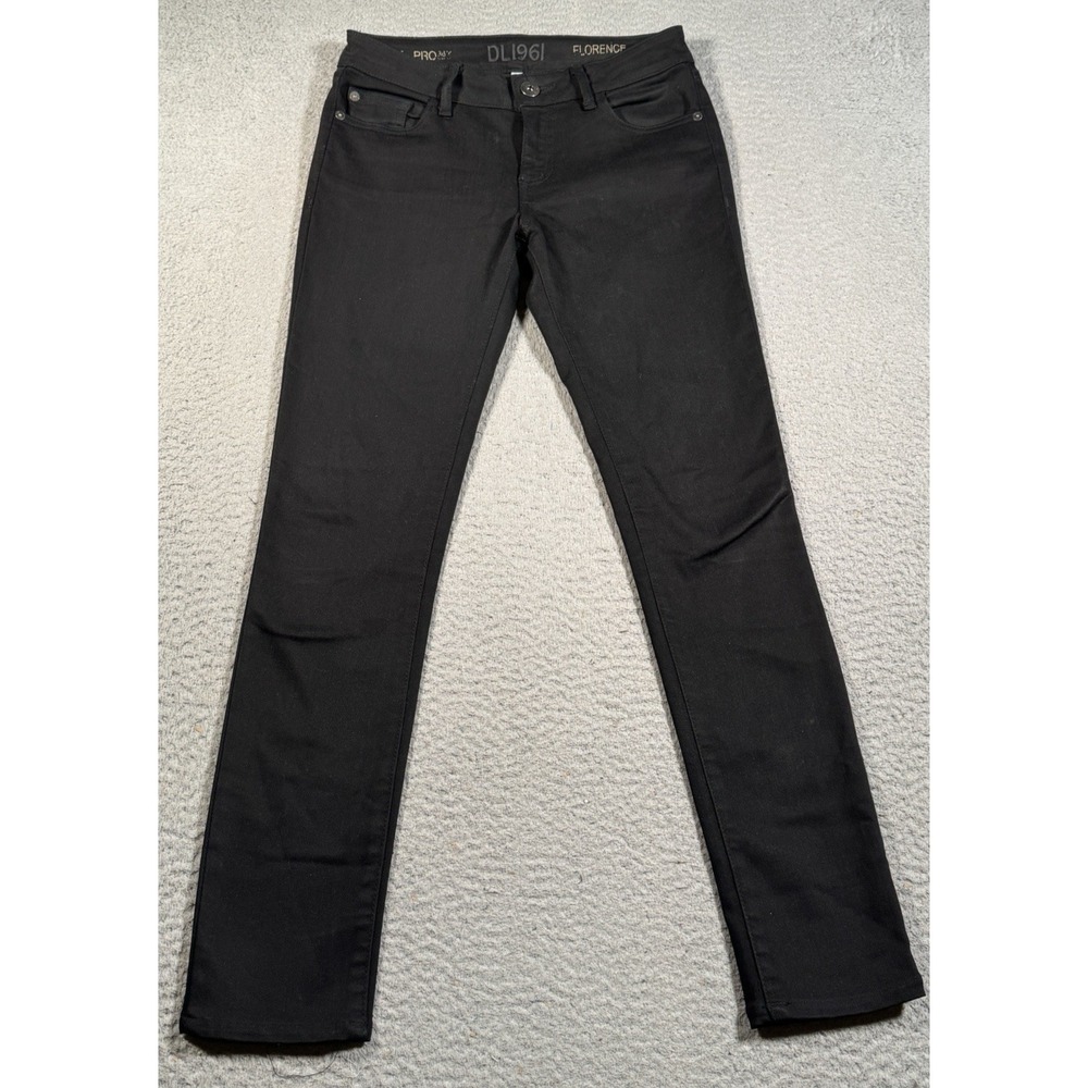 DL1961 Jeans Womens 25 (28x27)‎ Black Florence Ankle Mid Rise Instasculpt Skinny